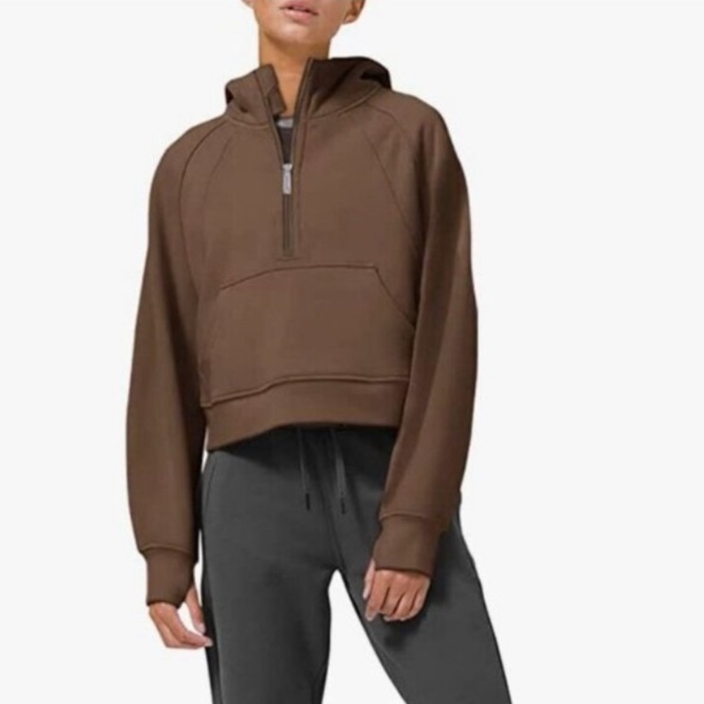 NWOT Half Zip Cropped Sweatshirt Hoodie